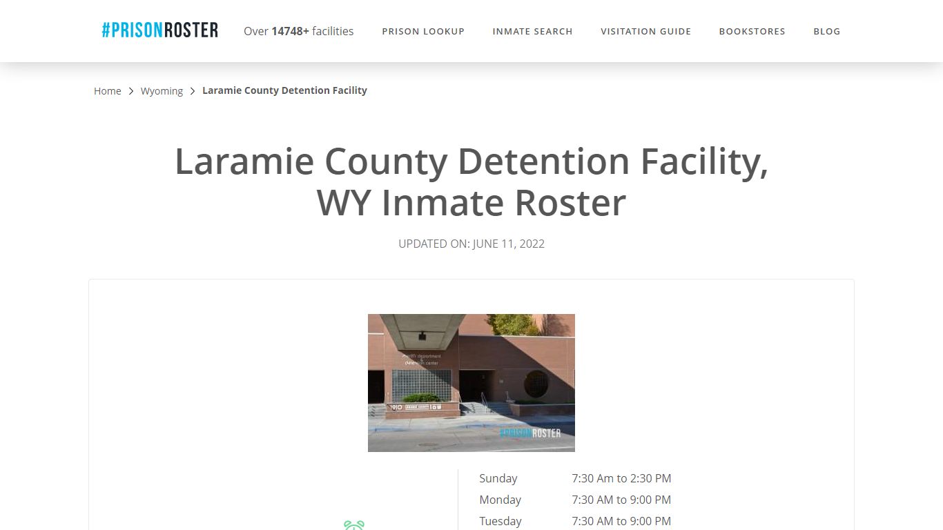 Laramie County Detention Facility, WY Inmate Roster - Prisonroster